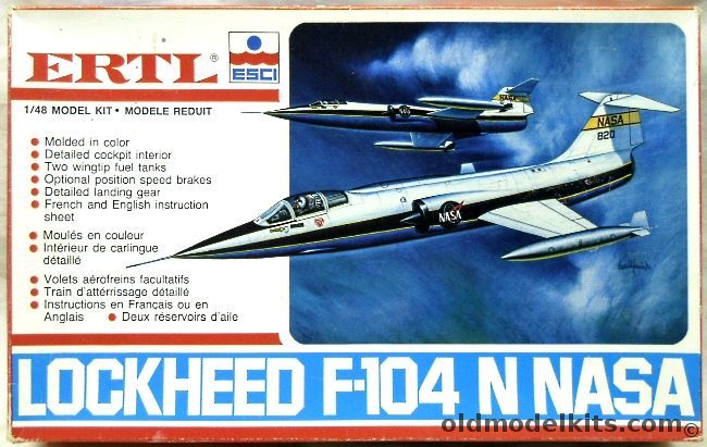 ESCI 1/48 Lockheed F-104N NASA Starfighter, 8447 plastic model kit